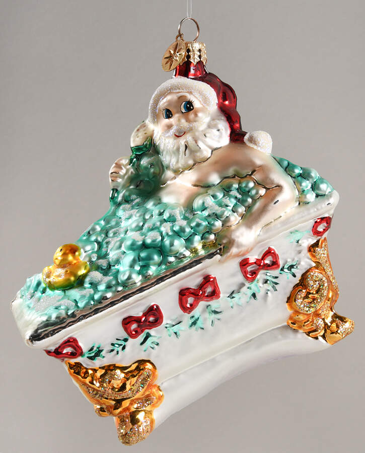 Santa's Pastimes-Recreations Doubly Bubbly - No Box by Christopher Radko-1
