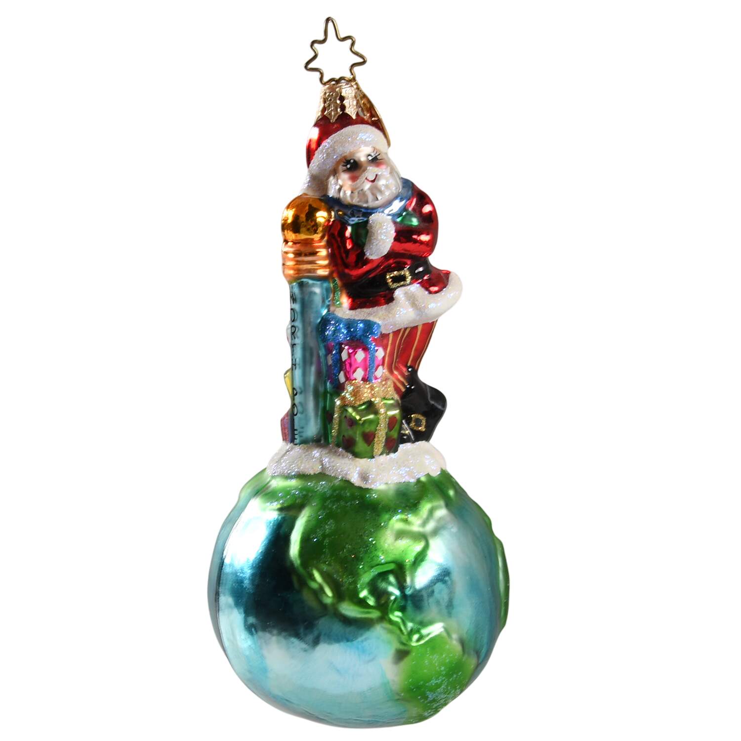 Santas On Top Of The World - Nb744, No Box by Christopher Radko-1