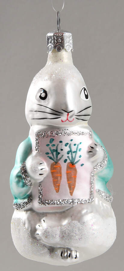 Rabbits & Bunnies Shy Rabbit (Cottontail) - No Box by Christopher Radko-1