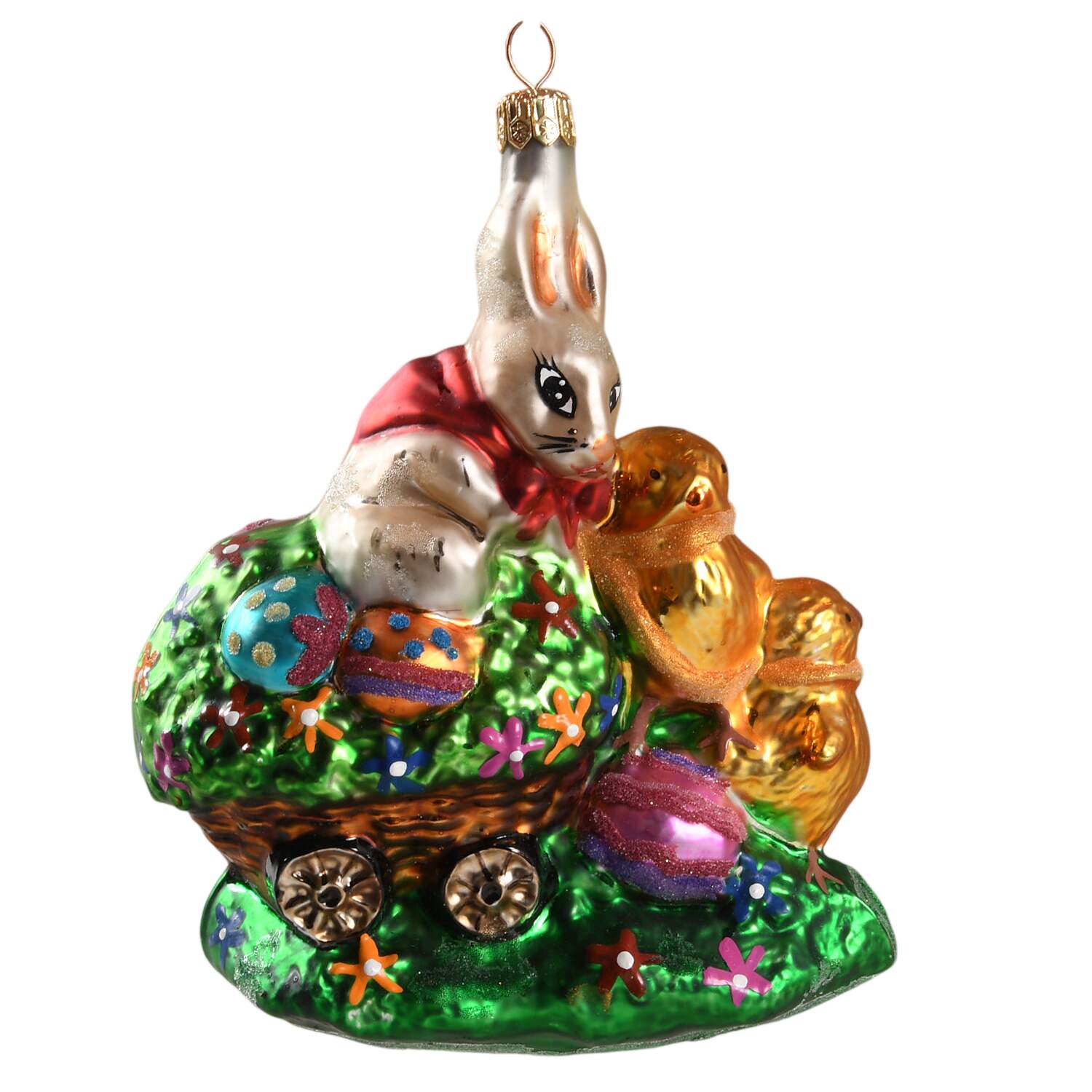 Rabbits & Bunnies Wagon-Ears - No Box by Christopher Radko-1