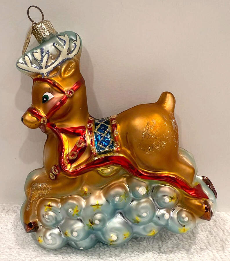 Animals Flying Reindeer On Clouds - No Box by Christopher Radko-1
