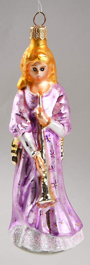 Angel Ornaments (Blown Glass) Heavenly Triumph-Pink - No Box by Christopher Radko-1