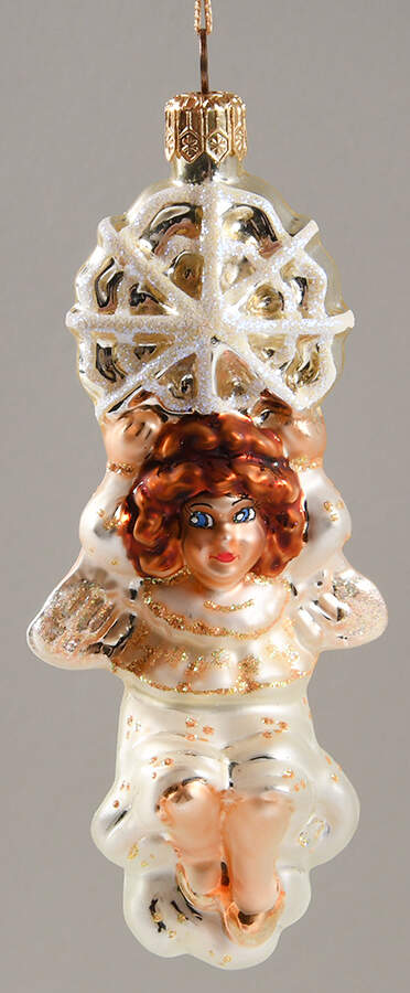 Angel Ornaments (Blown Glass) Swingin' Angel - No Box by Christopher Radko-1