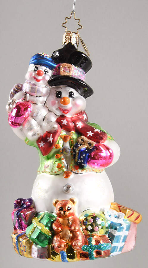Snowmen Frosty's Favorite Gift - No Box by Christopher Radko-1