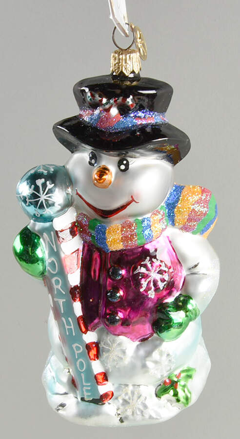 Snowmen Northern Frost-North Pole - No Box by Christopher Radko-1