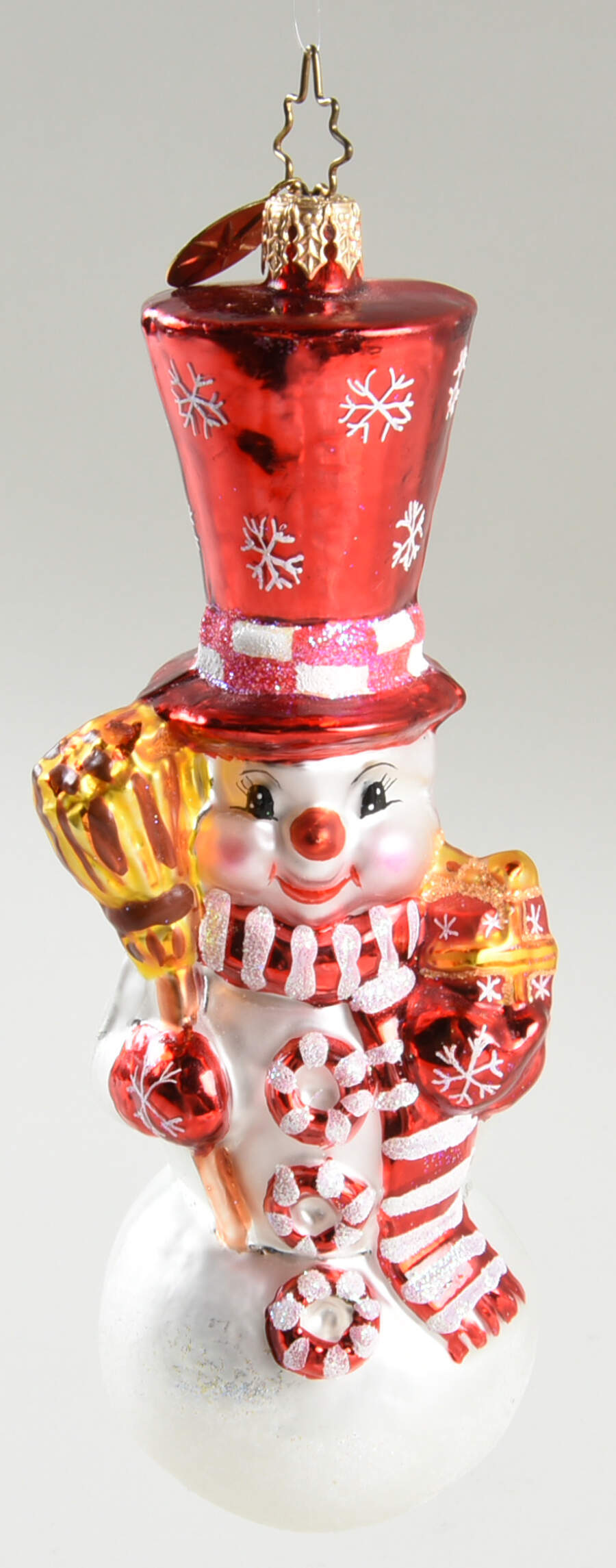 Snowmen Peppermint Pals-Top Hat - No Box by Christopher Radko-1