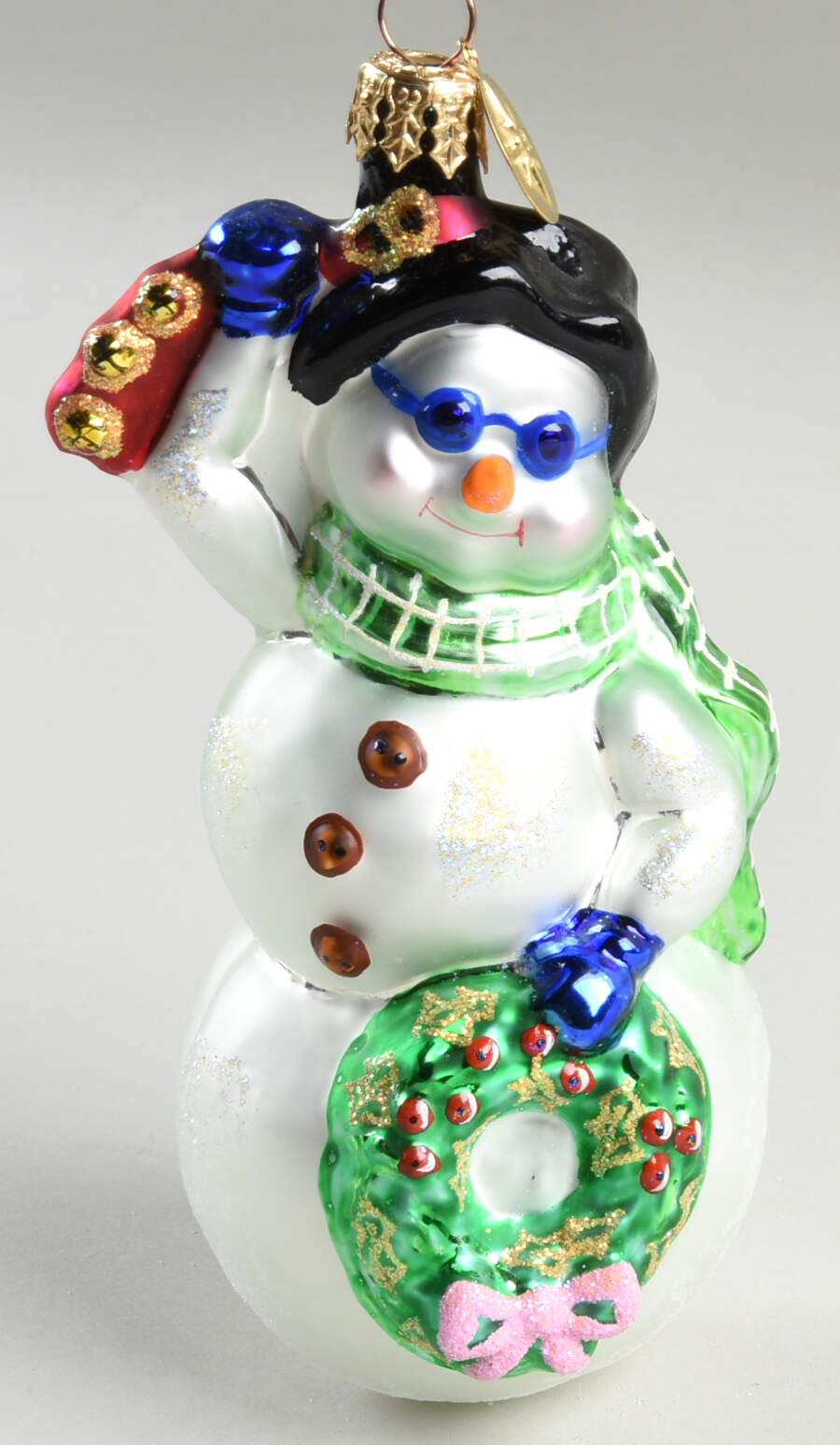 Snowmen Cool Yule-Wreath - No Box by Christopher Radko-1