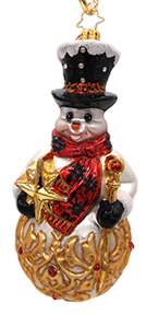 Snowmen Frosty Finial - No Box by Christopher Radko-1