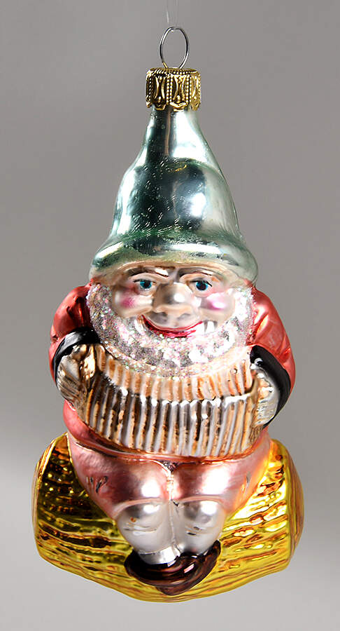 Elves & Gnomes Accordion Elf-Gold Pants - No Box by Christopher Radko-1
