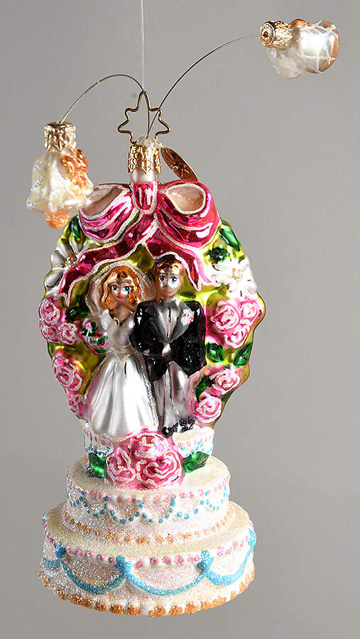 Bridal Delights-Wedding Ornaments Wedded Bliss - No Box by Christopher Radko-1
