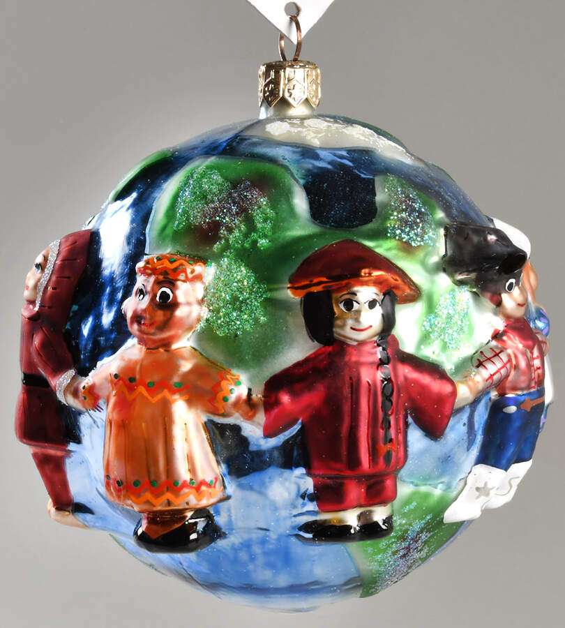 Charity Ornaments (Single Release) United We Stand-Int Children's Charities - No Box by Christopher Radko-1