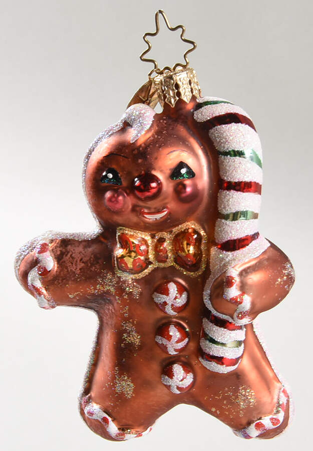 Gingerbread Ornaments Ginger Man Gem - No Box by Christopher Radko-1