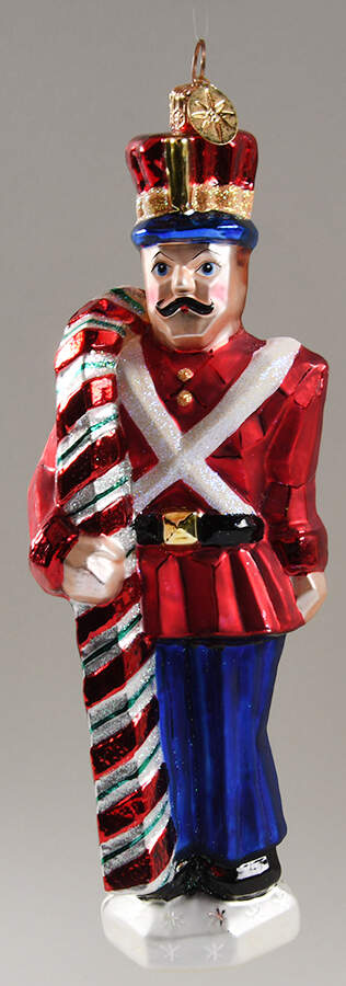 Nutcrackers Peppermint Guard - No Box by Christopher Radko-1