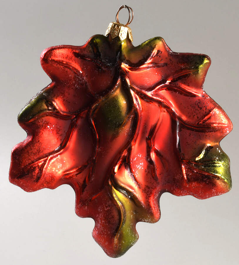 Trees & Pinecones Maple Frost-Red/Green - No Box by Christopher Radko-1