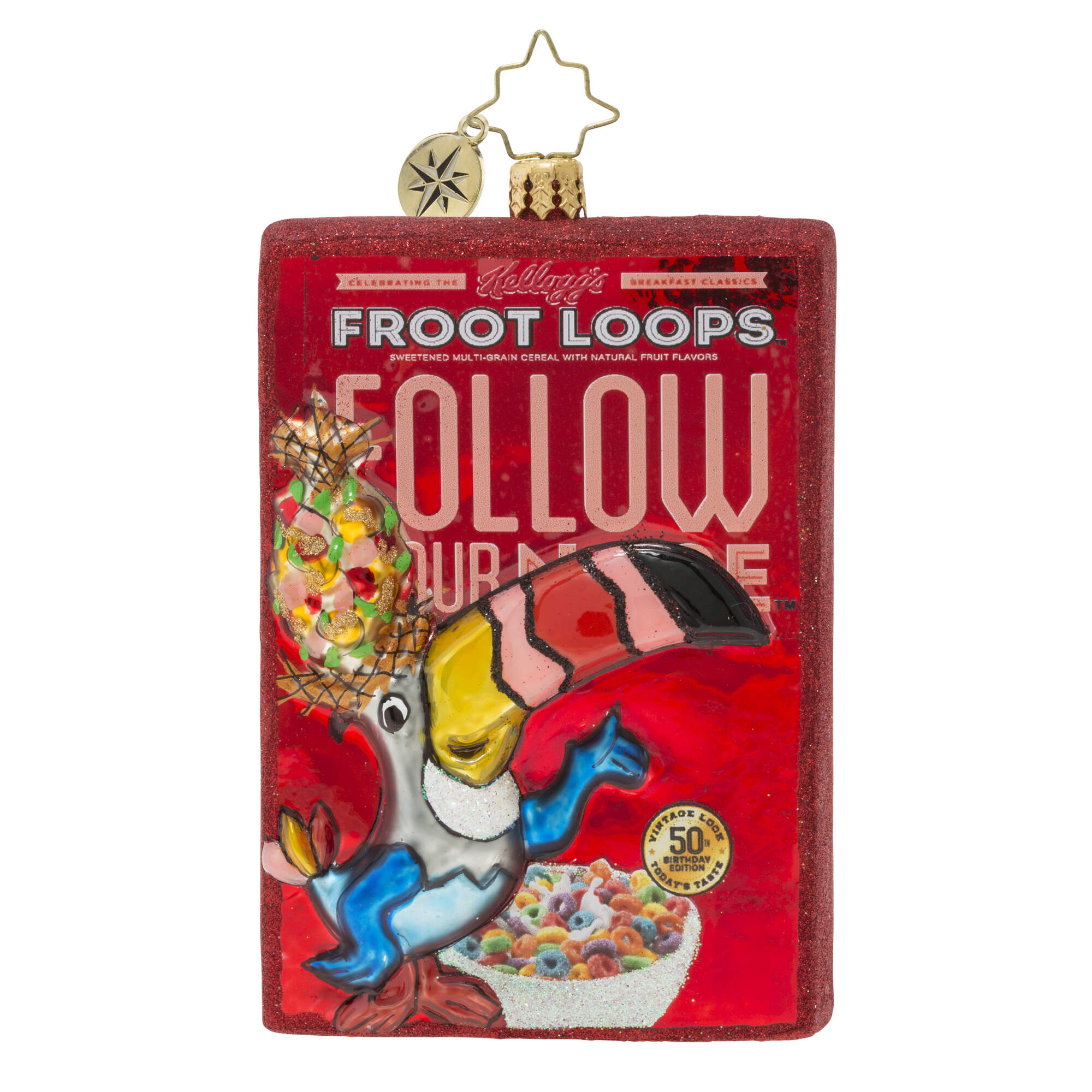 Kellogg's Oot-Fray Oops-Lay Vintage Froot Loops! - No Box by Christopher Radko-1