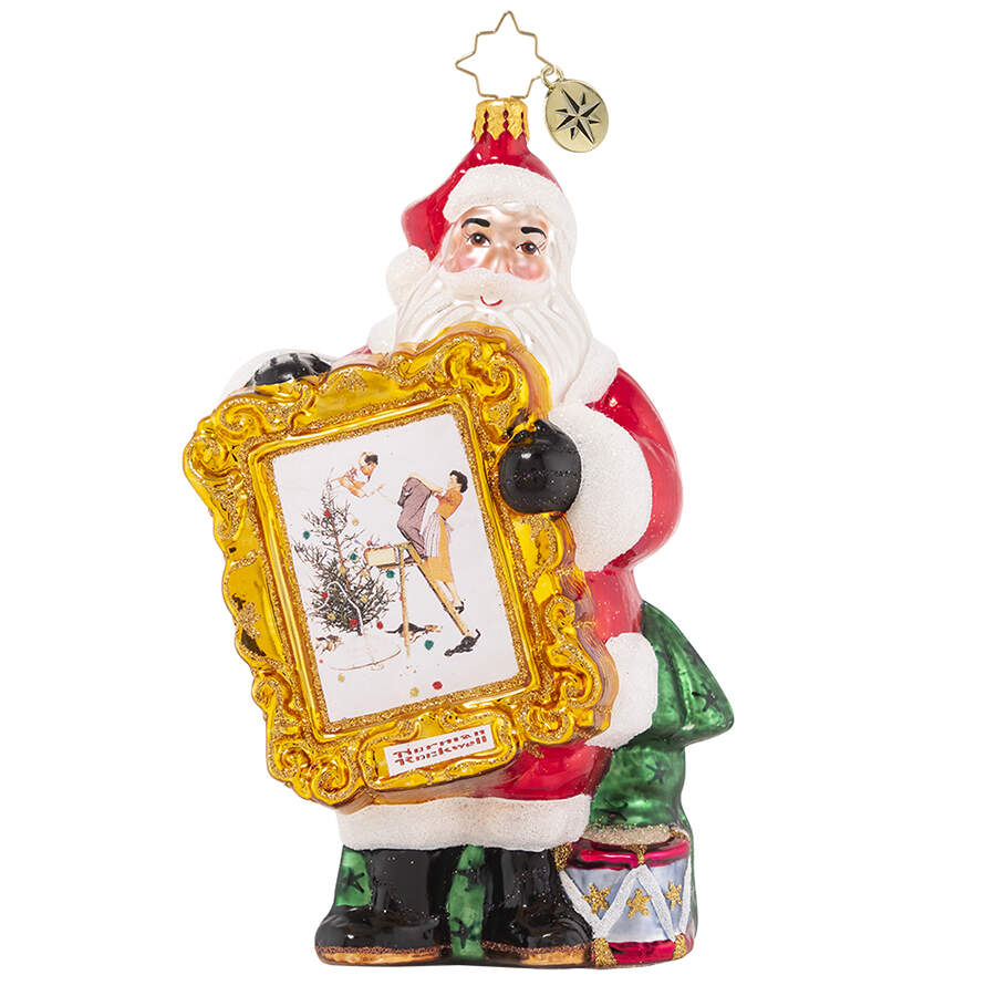 Norman Rockwell Trimming The Tree - No Box by Christopher Radko-1