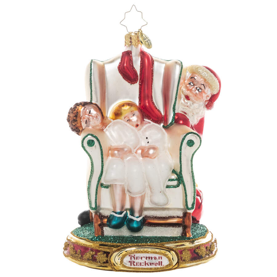 Norman Rockwell Rockwell's Two Sleeping Children - No Box by Christopher Radko-1