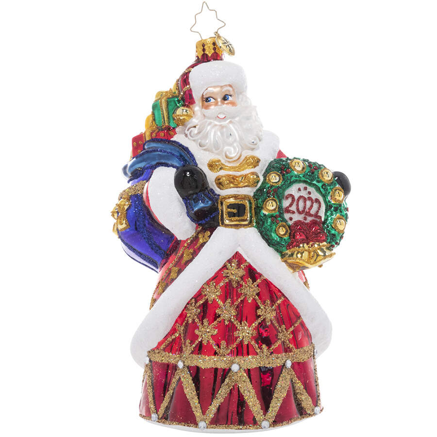 2022 Dated Ornaments Gifts Galore Santa - No Box by Christopher Radko-1