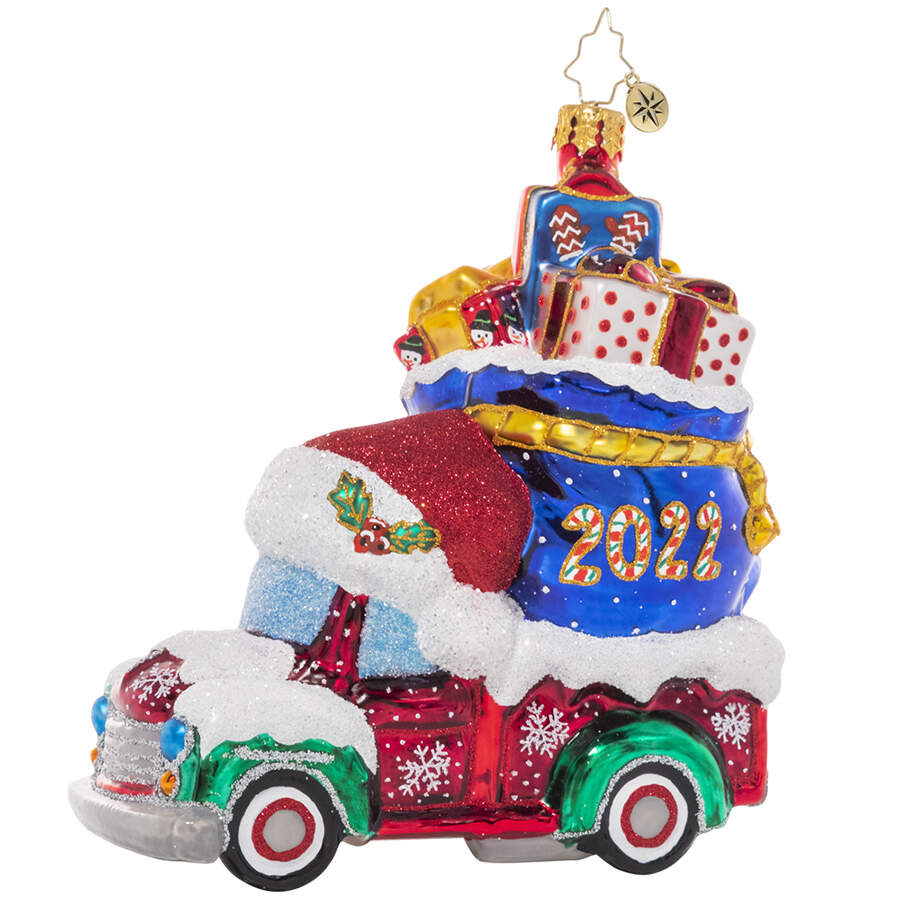 2022 Dated Ornaments Happy Haul-Idays - No Box by Christopher Radko-1