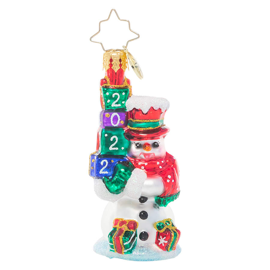 2022 Dated Ornaments Teetering Tower Of Treasures Gem - No Box by Christopher Radko-1
