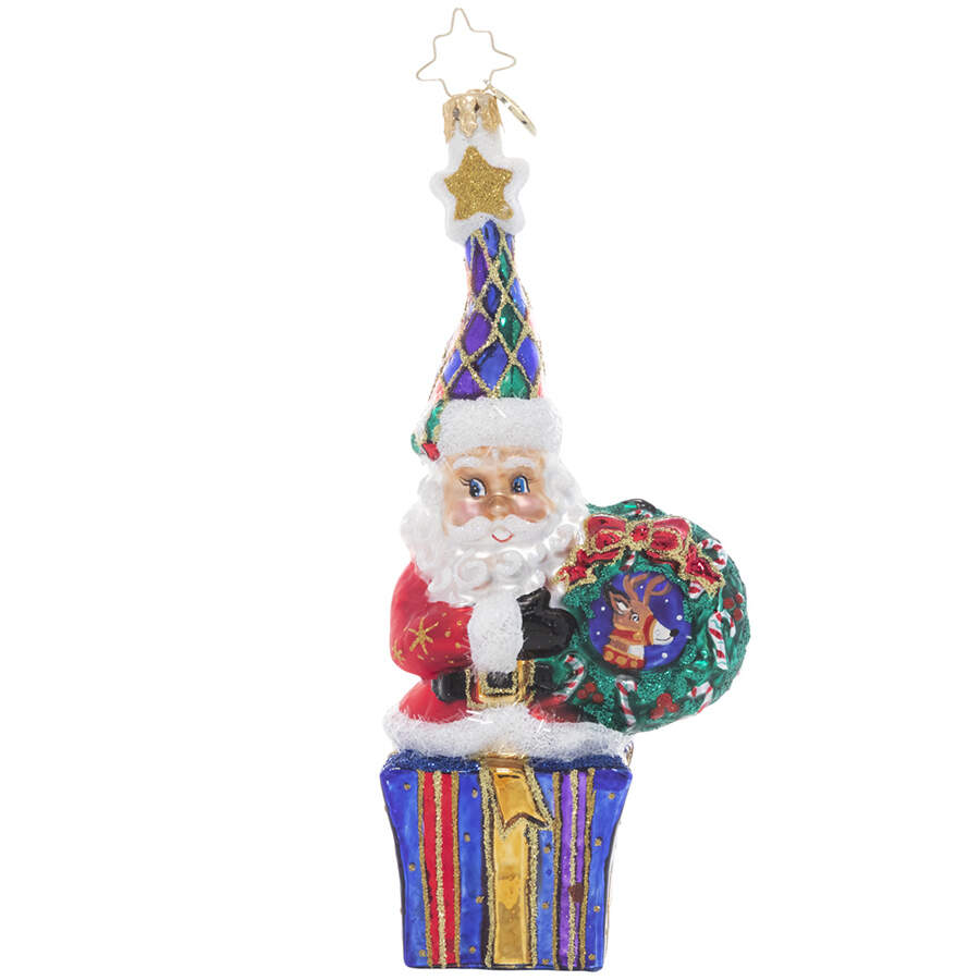 Designer for a Day Merry & Bright Santa - No Box by Christopher Radko-1
