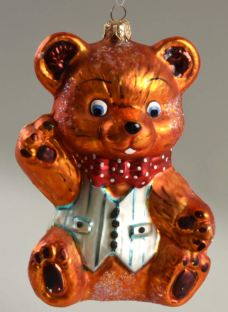 Bears Huggy Bear-Brown - No Box by Christopher Radko-1