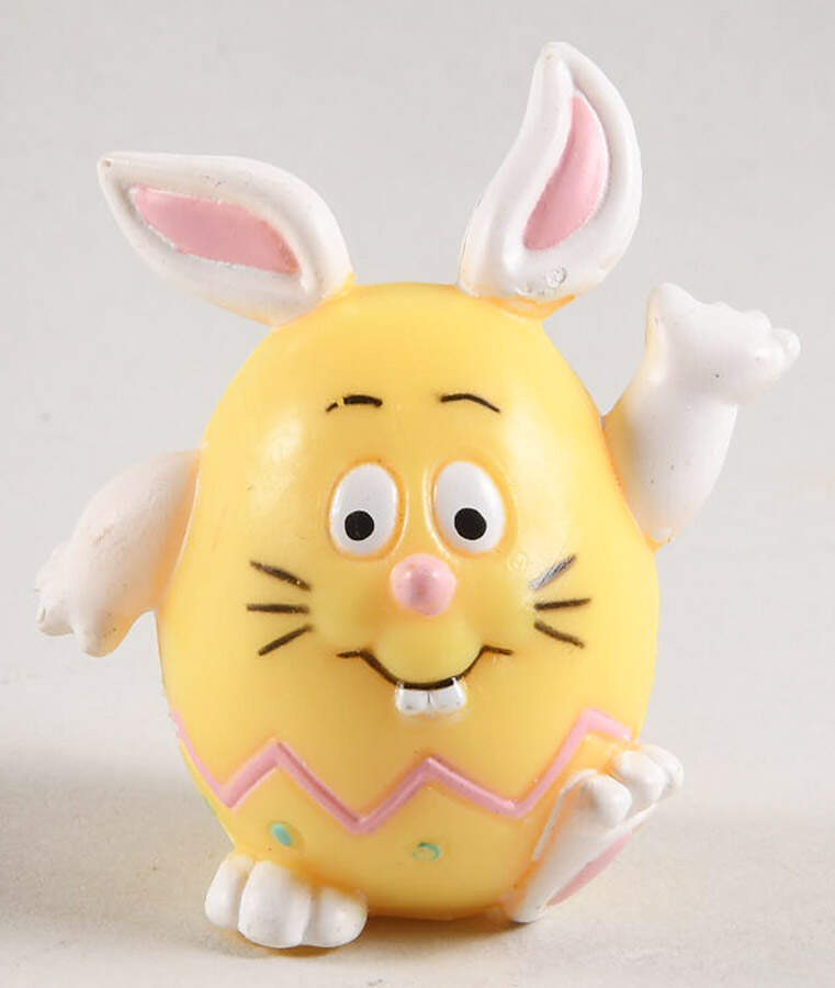 Russ Berrie Miniature Figurine Bunny Egg - No Box by Russ Berrie-1