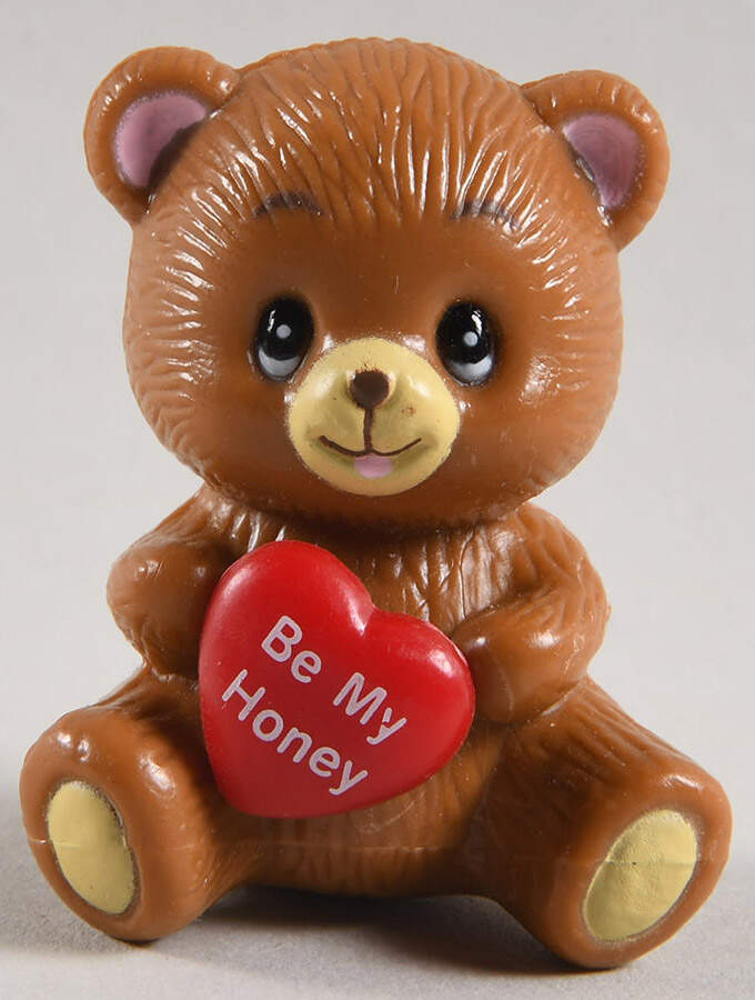 Russ Berrie Miniature Figurine Be My Honey-Teddy Bear - No Box by Russ Berrie-1