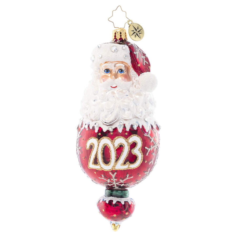 2023 Dated Ornaments New Year Elegance - No Box by Christopher Radko-1