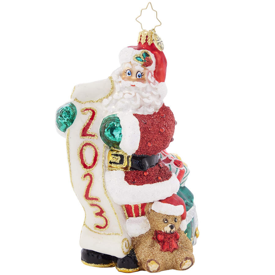 2023 Dated Ornaments Holly Jolly New Year - No Box by Christopher Radko-1