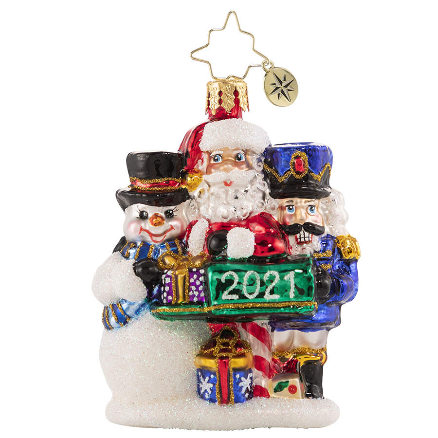 2021 Dated Ornaments A Forever-Treasured Trio 2021 Gem - No Box by Christopher Radko-1