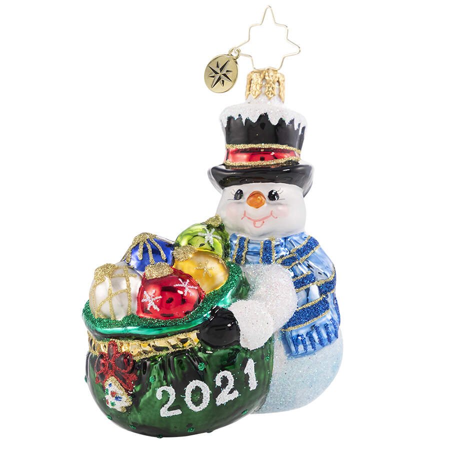 2021 Dated Ornaments One Proud Collector 2021 Gem - No Box by Christopher Radko-1