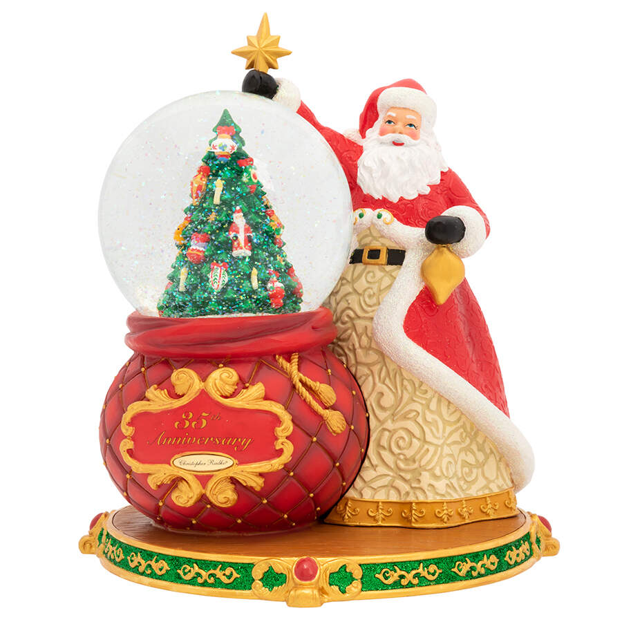 35th Anniversary Collection Snowglobe Musical-We Wish You A Merry Ch - No Box by Christopher Radko-1
