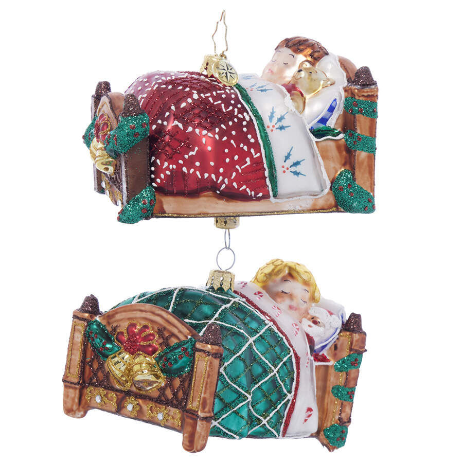 Twas the Night Before Christmas Nestled In Bed - No Box by Christopher Radko-1