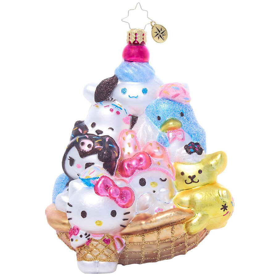 Hello Kitty Hello Kitty And Friends Ice Cream Parlor - No Box by Christopher Radko-1