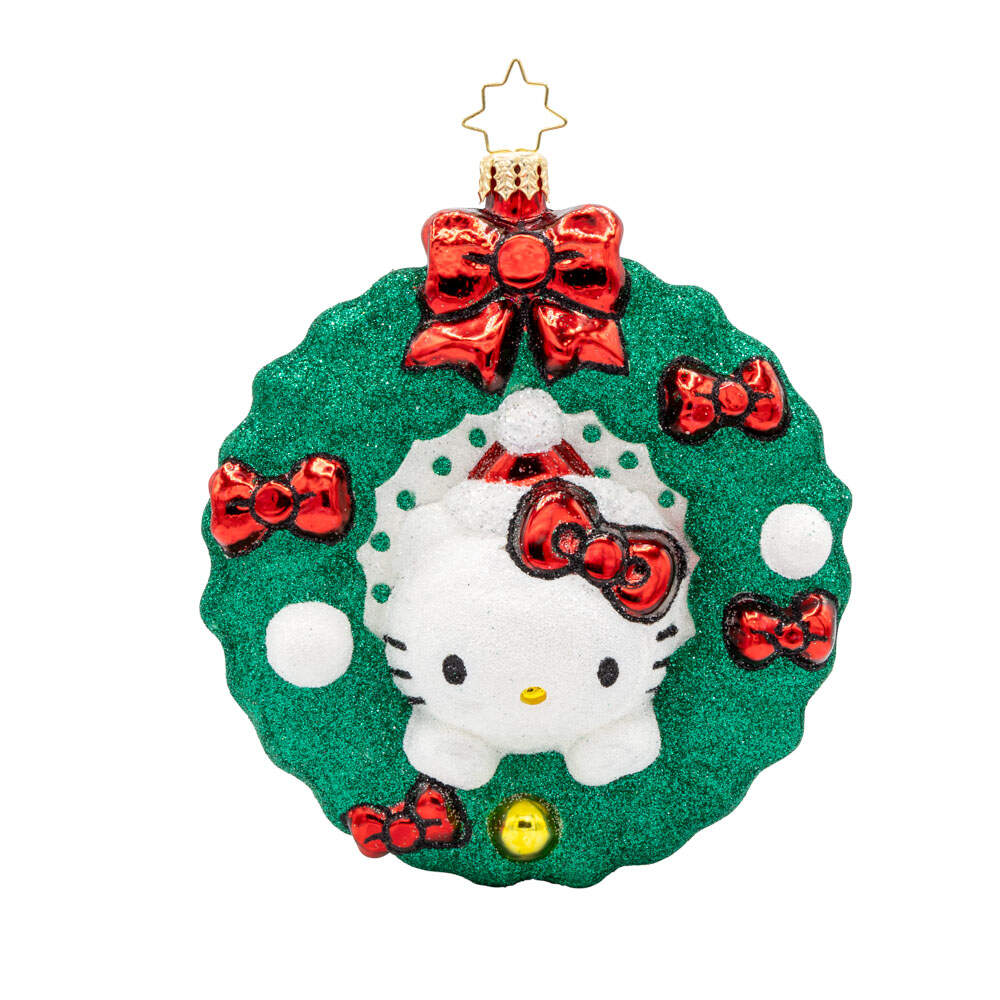 Hello Kitty Hello Kitty's Holiday Wreath - No Box by Christopher Radko-1