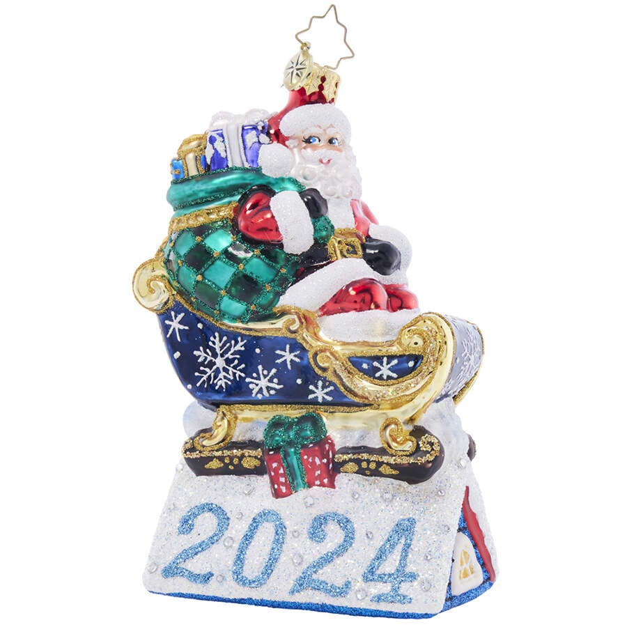 2024 Dated Ornaments Rooftop Parking Santa 2024 - No Box by Christopher Radko-1