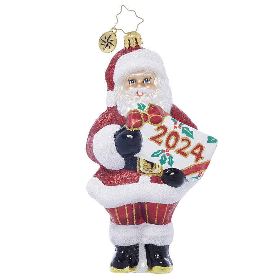 2024 Dated Ornaments Santa's Special Gift 2024 - No Box by Christopher Radko-1