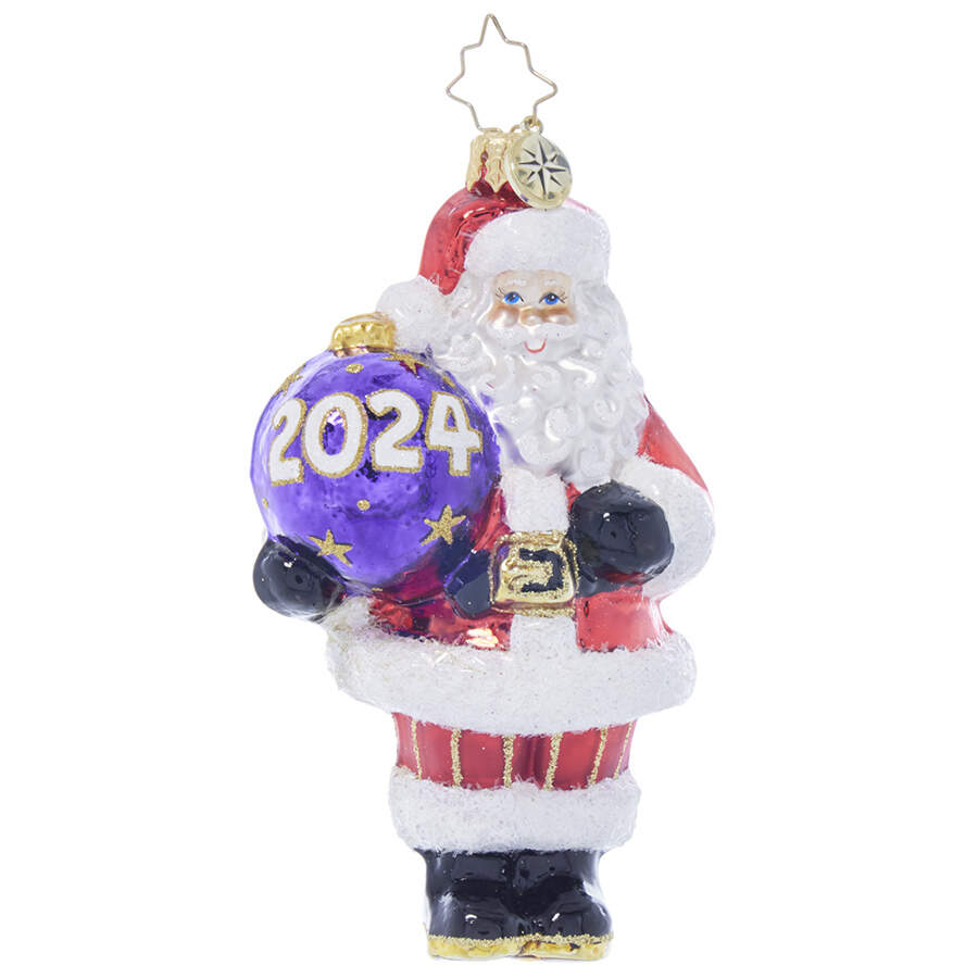 2024 Dated Ornaments Santa's 2024 Keepsake - No Box by Christopher Radko-1