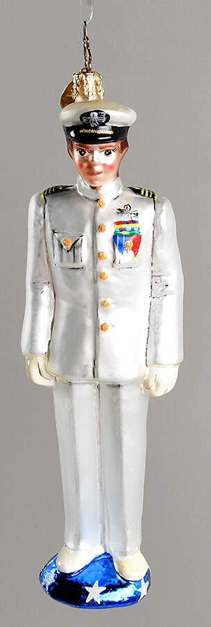 Military Dress Whites - No Box by Christopher Radko-1