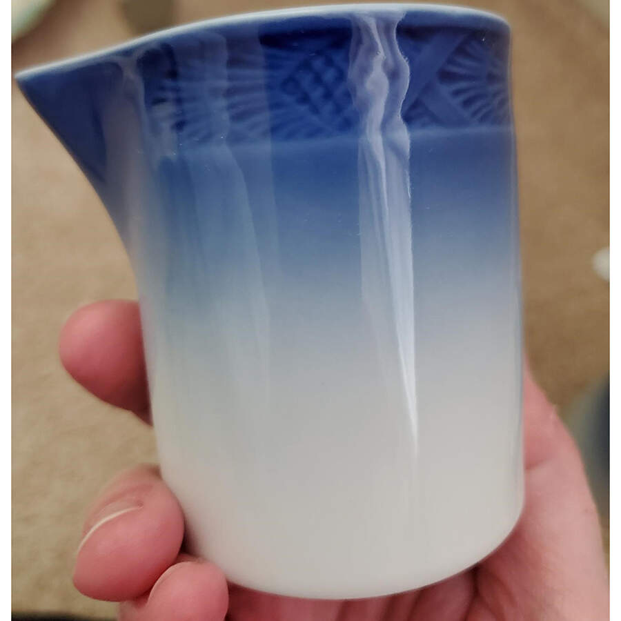 Christmas Giftware-Blue & White Creamer-Mini - No Box by Royal Copenhagen-1