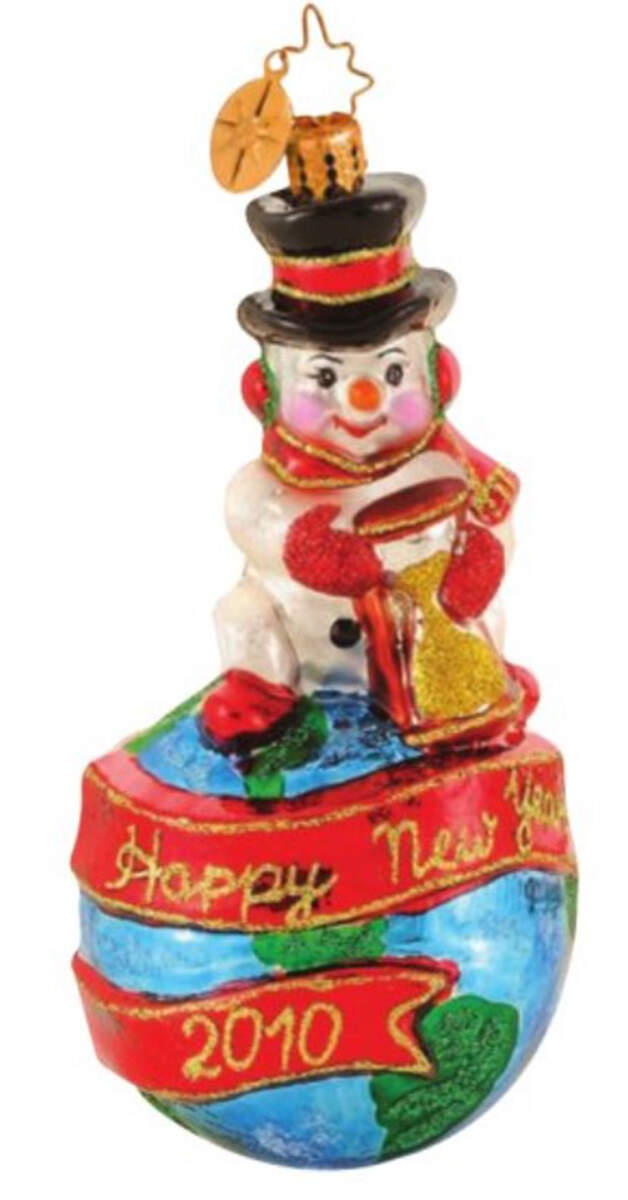 New Year's Dated Annuals Happy New Cheer 2010 - No Box by Christopher Radko-1