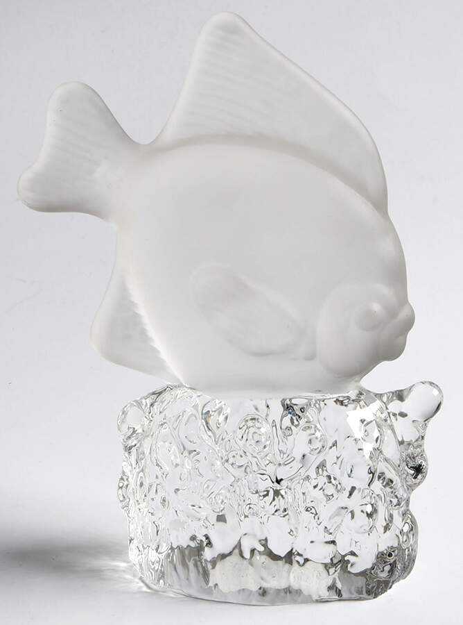 Reijmyre Art Glass Figurines Angelfish - No Box by Reijmyre-1