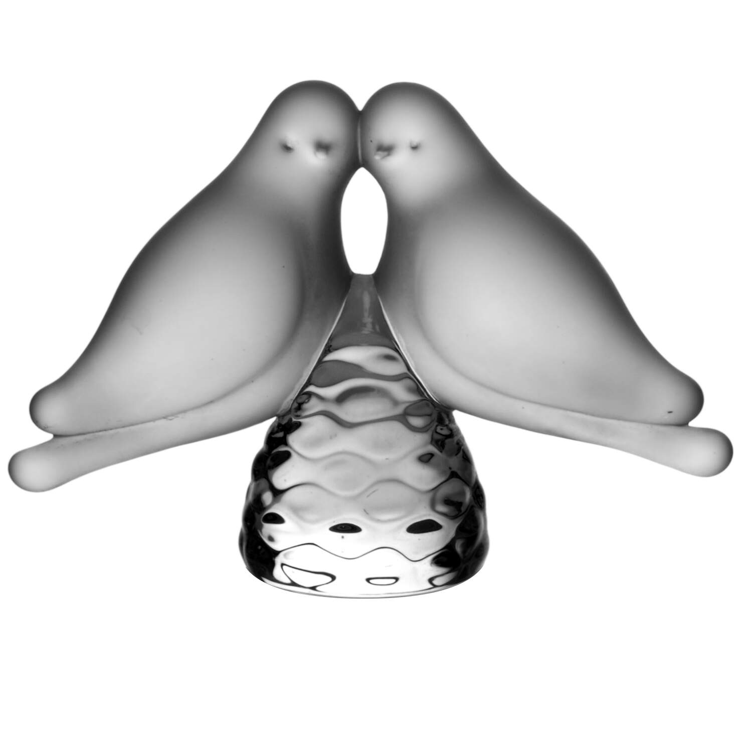 Reijmyre Art Glass Figurines Frosted Doves - No Box by Reijmyre-1
