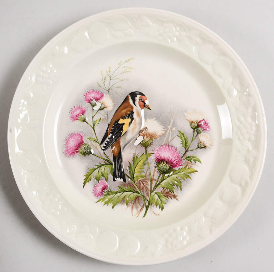 Bird Series European Goldfinch - No Box by Royal Worcester-1