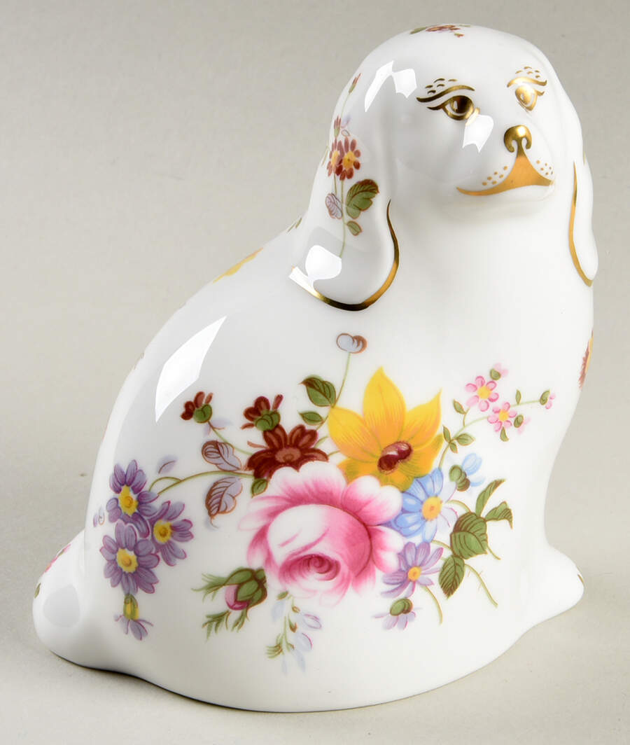 Derby Posie Paperweights The Spaniel - Limited Edition - Boxed by Royal Crown Derby-1