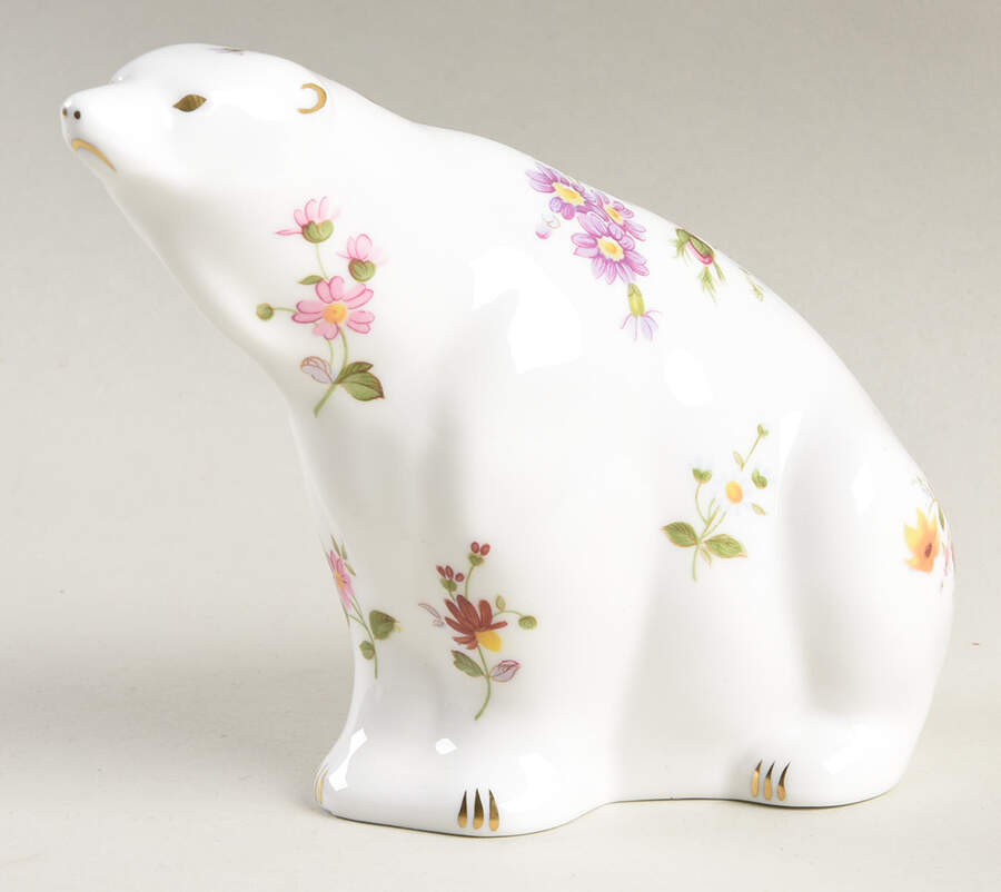 Derby Posie Paperweights Derby Posies Polar Bear - No Box by Royal Crown Derby-1