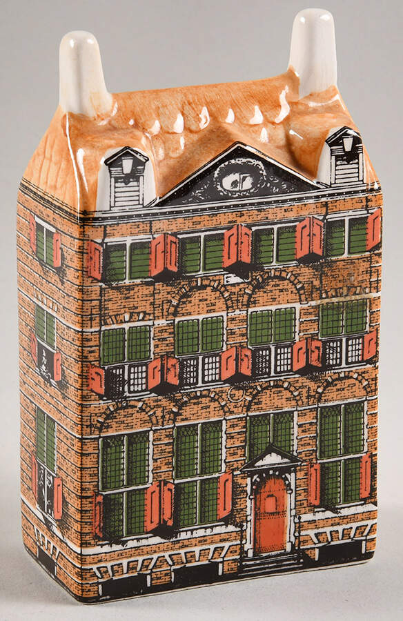 Houses in Amsterdam Rembrandt House #12 - No Box by Royal Delft-1