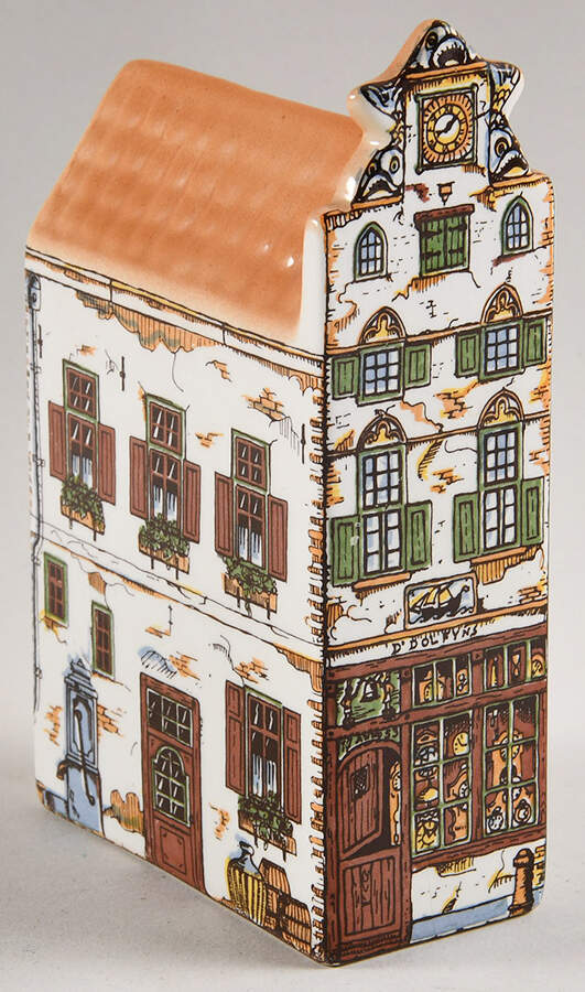 Houses in Amsterdam Tuitgevel 1630 - No Box by Royal Delft-1