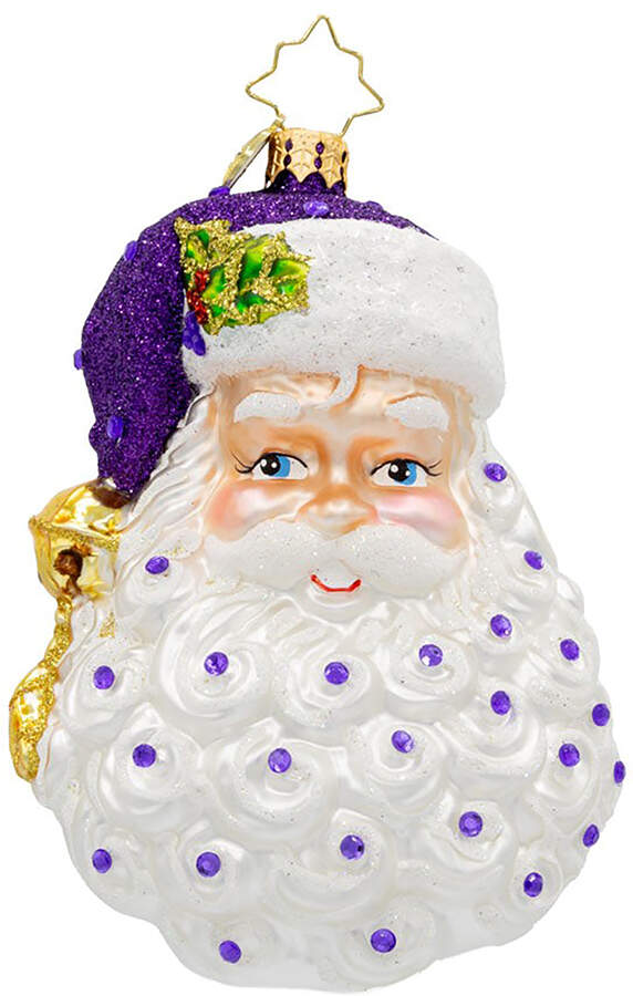 Birthstone Santa Birth Stone Santa December - No Box by Christopher Radko-1